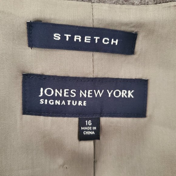 Women's Cardigan Jacket Blazer Jones New York 16 - Picture 3 of 9